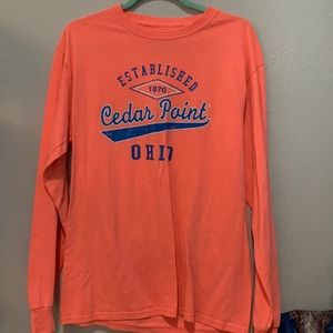from cedar point, bright bright coral color